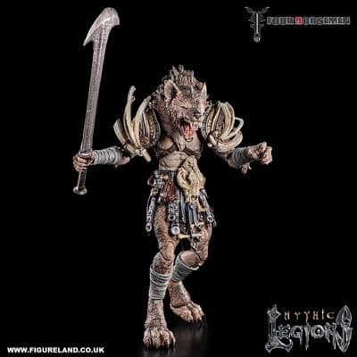 MYTHIC LEGIONS REIGN OF THE BEASTS MWINDAJJI THE CACKLER ACTION FIGURE FROM FOUR HORSEMEN STUDIOS