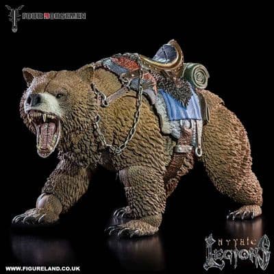 MYTHIC LEGIONS RISING SONS BODVAR (BEAR MOUNT) ACTION FIGURE FROM FOUR HORSEMEN STUDIOS