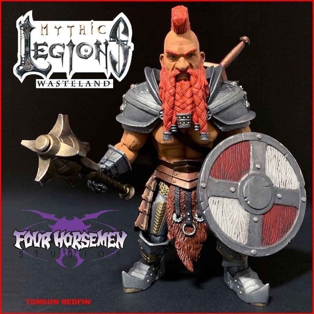 MYTHIC LEGIONS WASTELAND TORGUN REDFIN ACTION FIGURE FROM FOUR