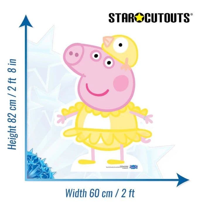 PEPPA PIG CHICKEN CARDBOARD CUT OUT