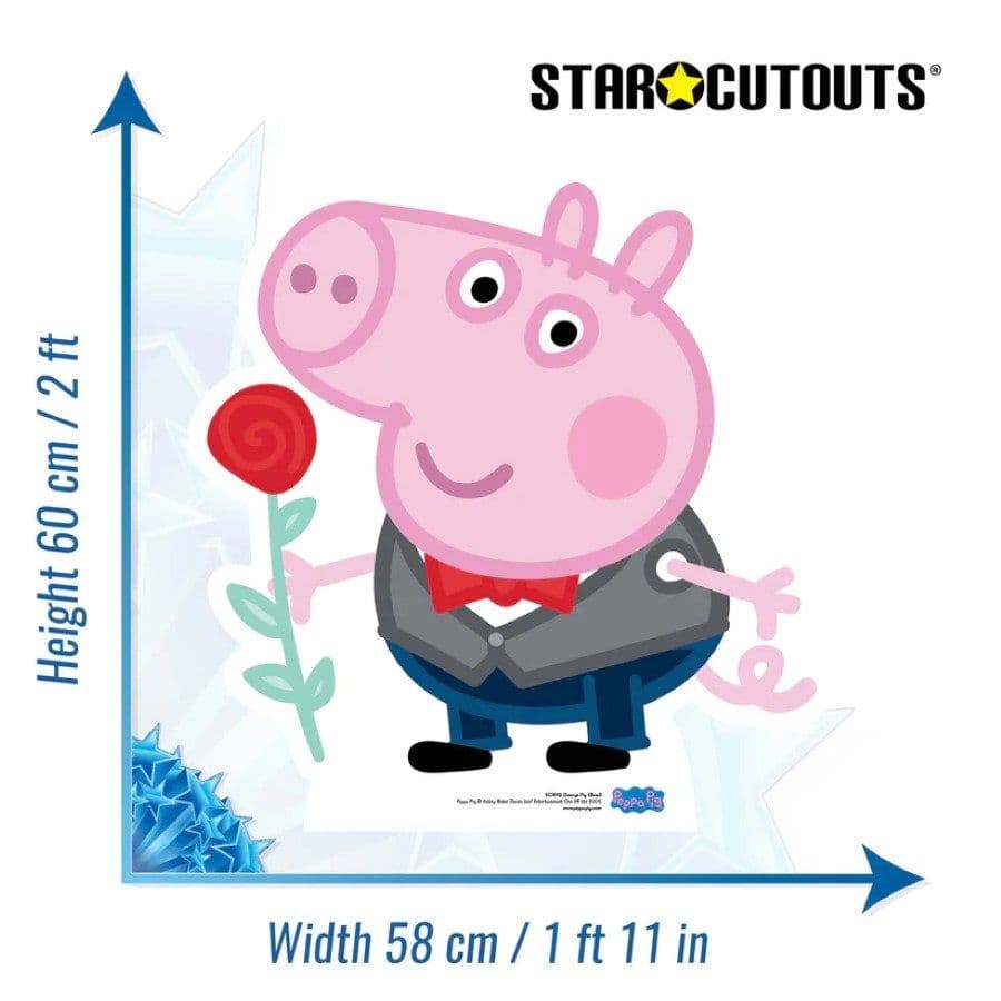 PEPPA PIG GEORGE PIG ROSE CARDBOARD CUT OUT