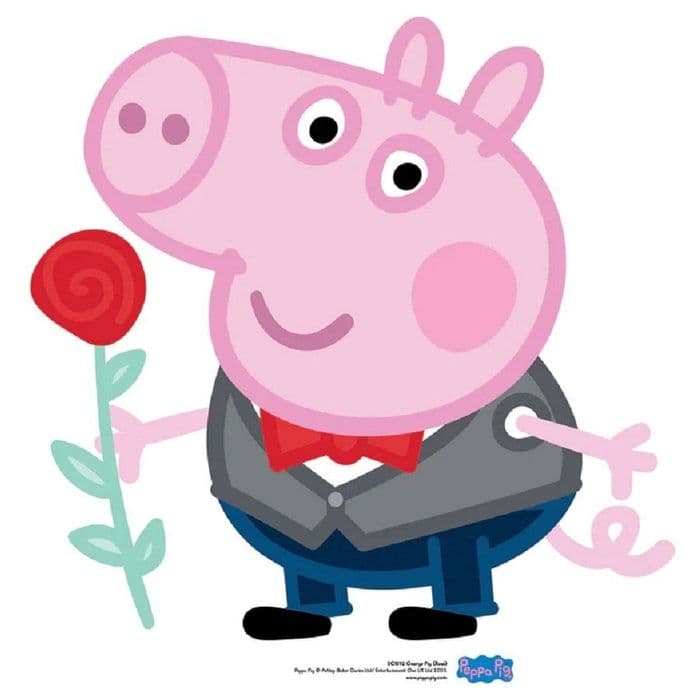 PEPPA PIG GEORGE PIG ROSE CARDBOARD CUT OUT