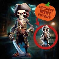 PIRATE SKELETON CARTOON STYLE CARDBOARD CUT OUT