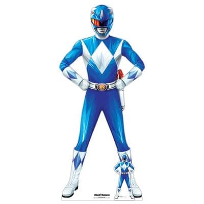 POWER RANGERS BLUE POWER RANGER LIFE SIZE CARDBOARD CUT OUT