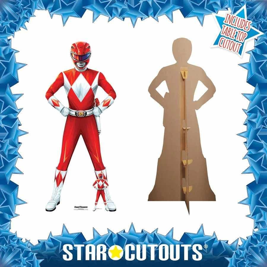 POWER RANGERS RED POWER RANGER LIFE SIZE CARDBOARD CUT OUT