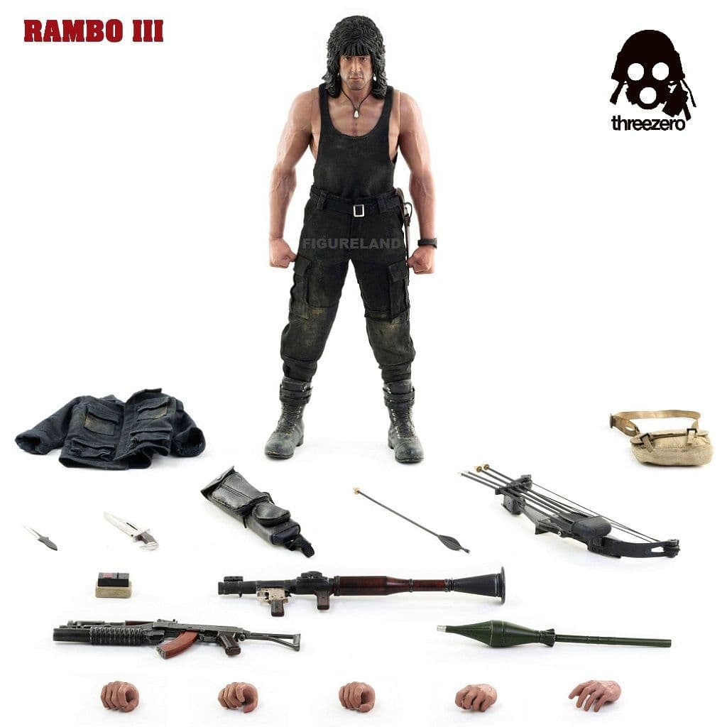 RAMBO III JOHN RAMBO 1 6 SCALE ACTION FIGURE FROM THREEZERO