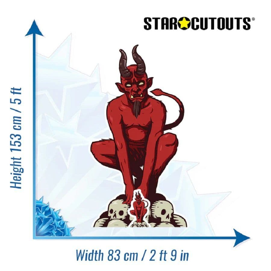 RED DEVIL LIFE SIZE CARDBOARD CUT OUT