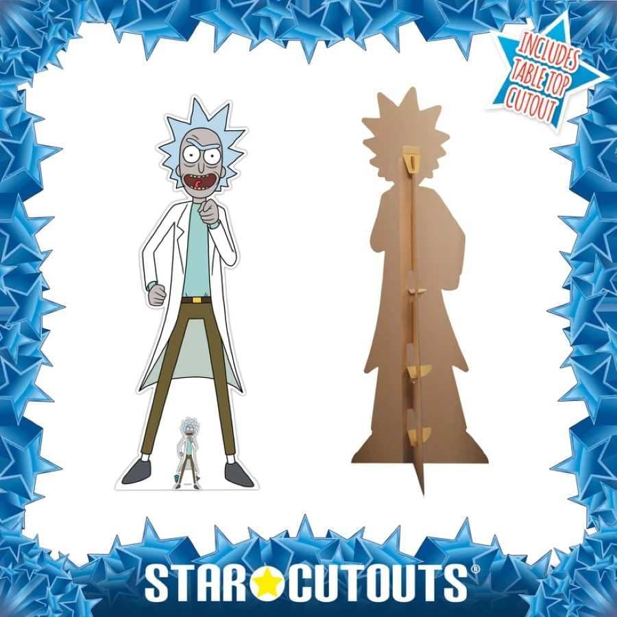 RICK AND MORTY RICK SANCHEZ SCIENTIST CARDBOARD CUT OUT