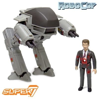 ROBOCOP REACTION ED-209 AND MR KINNEY ACTION FIGURE 2 PACK FROM SUPER7