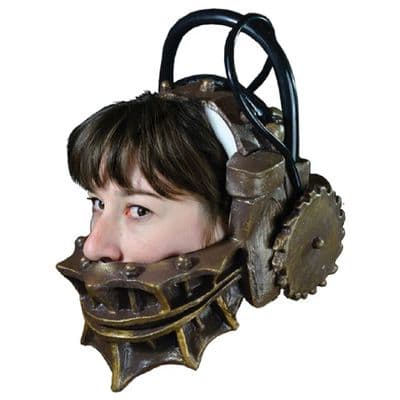 SAW REVERSE BEAR TRAP LATEX MASK FROM TRICK OR TREAT STUDIOS