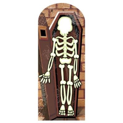 SKELETON STAND IN LIFE SIZE CARDBOARD CUT OUT