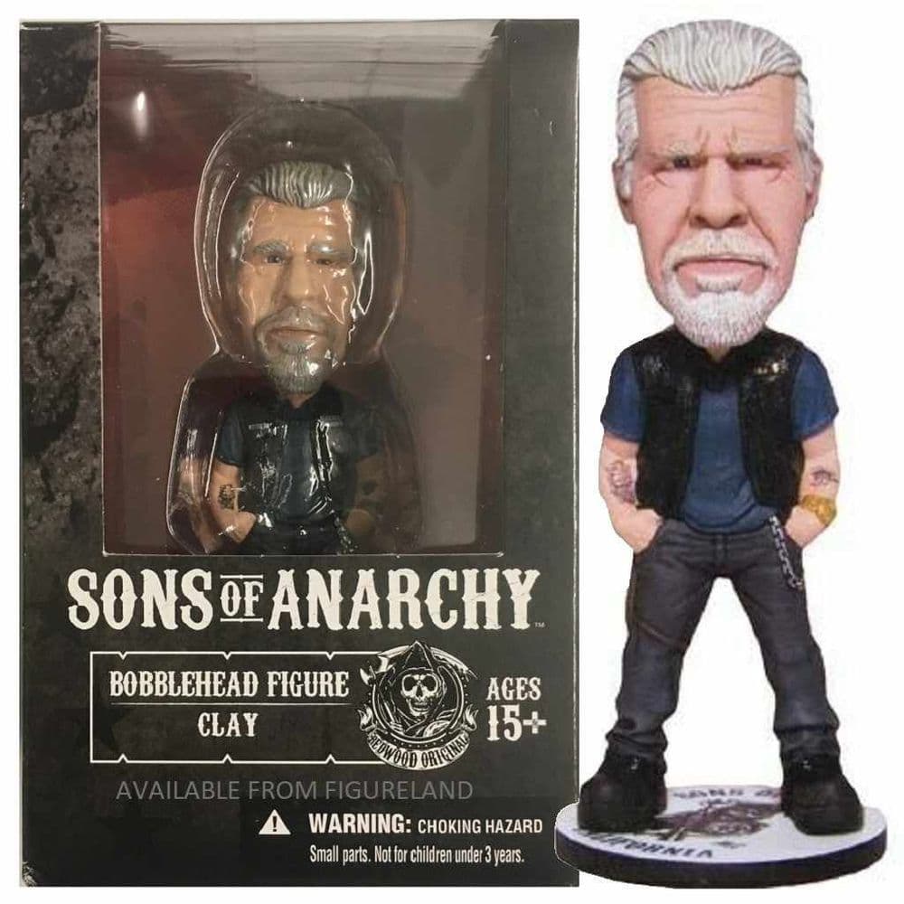 Wacky Wobbler Sons Of Anarchy Clay - Figurine Bobblehead Officielle 18 Cm