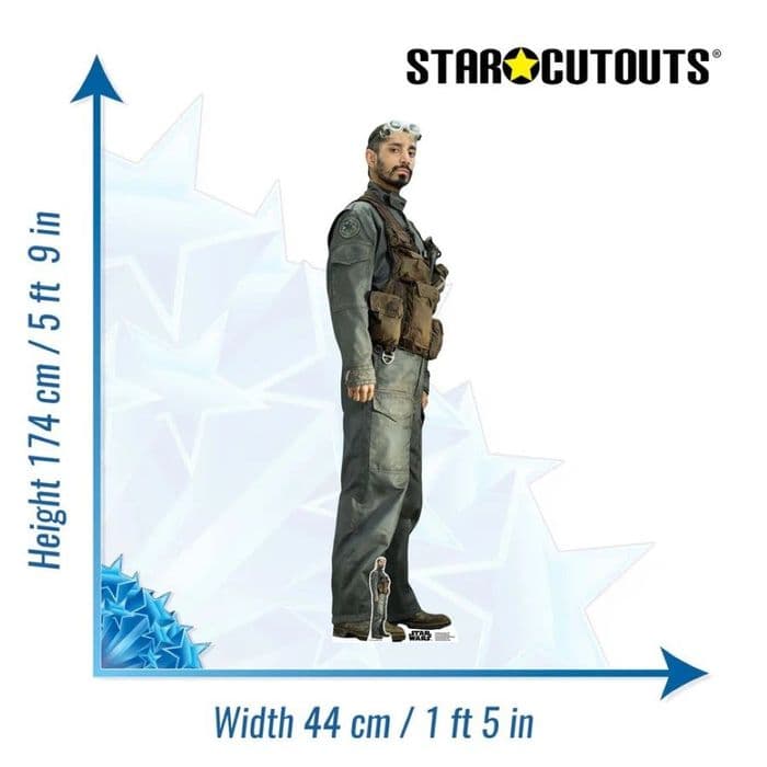 STAR WARS BODHI ROOK RIZ AHMED LIFE SIZE CARDBOARD CUT OUT