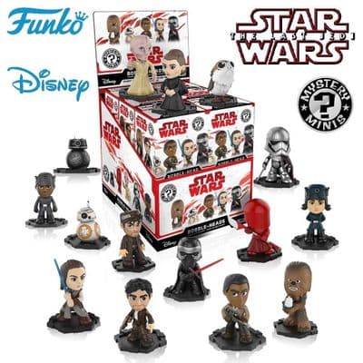 STAR WARS EPISODE VIII THE LAST JEDI MYSTERY MINIS VINYL BOBBLEHEAD FIGURES FROM FUNKO