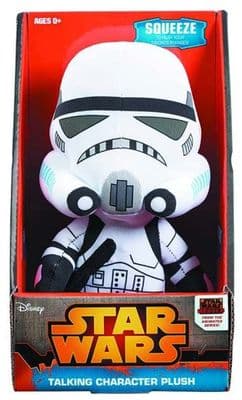 STAR WARS PREMIUM TALKING MEDIUM SIZED PLUSH STORMTROOPER FROM UNDERGROUND TOYS