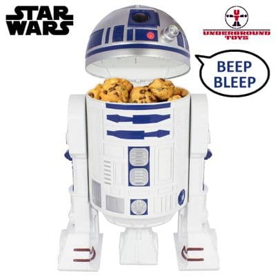 STAR WARS R2-D2 TALKING COOKIE JAR WITH LIGHTS FROM UNDERGROUND TOYS