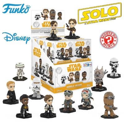STAR WARS SOLO: A STAR WARS STORY MYSTERY MINIS VINYL BOBBLEHEAD FIGURES FROM FUNKO