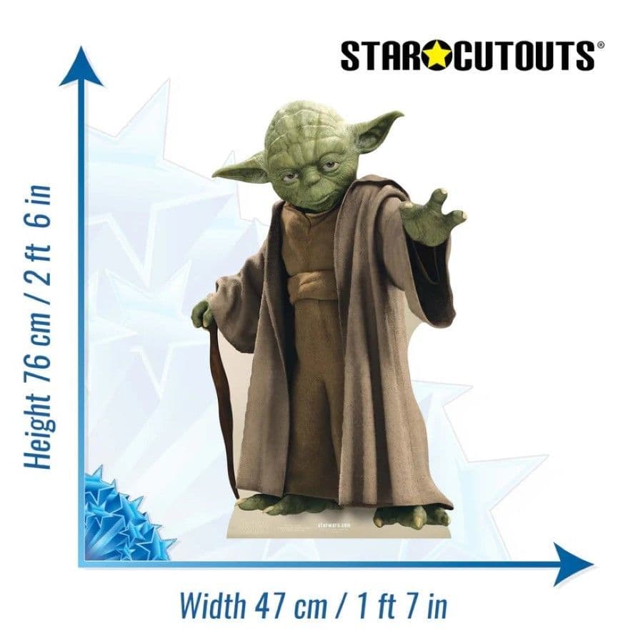 STAR WARS YODA LIFE SIZE CARDBOARD CUT OUT