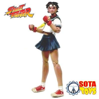 STREET FIGHTER SAKURA DARK VARIANT ACTION FIGURE FROM SOTA TOYS