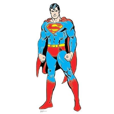 SUPERMAN DC COMICS LIFE SIZE CARDBOARD CUT OUT