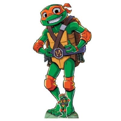 TALES OF TEENAGE MUTANT NINJA TURTLES CARTOON STYLE MICHELANGELO CARDBOARD CUTOUT