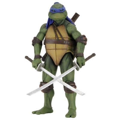 TEENAGE MUTANT NINJA TURTLES 1990 MOVIE 1:4 SCALE LEONARDO ACTION FIGURE FROM NECA