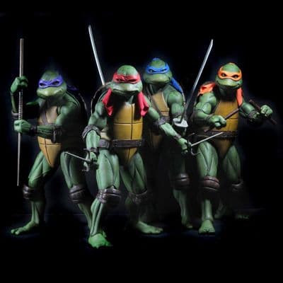 TEENAGE MUTANT NINJA TURTLES 1990 MOVIE 1:4 SCALE TMNT ACTION FIGURE ASSORTMENT FROM NECA