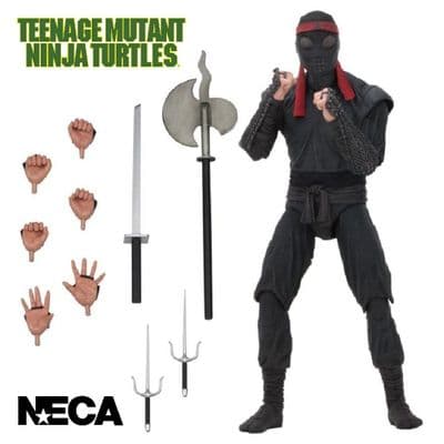 TEENAGE MUTANT NINJA TURTLES 1990 MOVIE 7” SCALE FOOT SOLDIER (BLADED) ACTION FIGURE FROM NECA