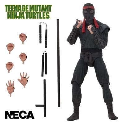 TEENAGE MUTANT NINJA TURTLES 1990 MOVIE 7” SCALE FOOT SOLDIER (MELEE ) ACTION FIGURE FROM NECA