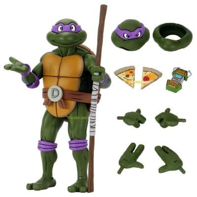 TEENAGE MUTANT NINJA TURTLES CARTOON 1:4 SCALE GIANT SIZE DONATELLO ACTION FIGURE FROM NECA