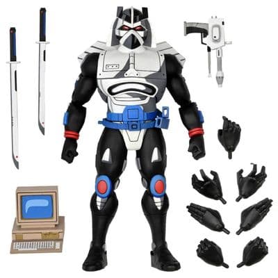 TEENAGE MUTANT NINJA TURTLES CARTOON SERIES CHROME DOME ACTION FIGURE FROM NECA