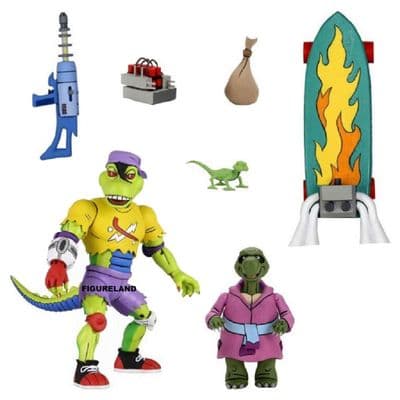TEENAGE MUTANT NINJA TURTLES CARTOON SERIES MONDO GECKO ACTION FIGURE FROM NECA