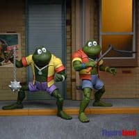 TEENAGE MUTANT NINJA TURTLES CARTOON SERIES NAPOLEON AND ATTILA FROG 2 PACK FROM NECA