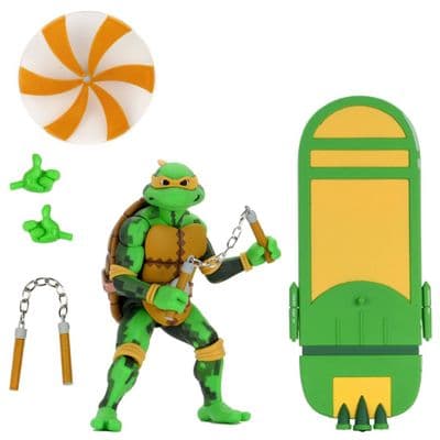 TEENAGE MUTANT NINJA TURTLES SERIES 2 TURTLES IN TIME MICHELANGELO ACTION FIGURE FROM NECA