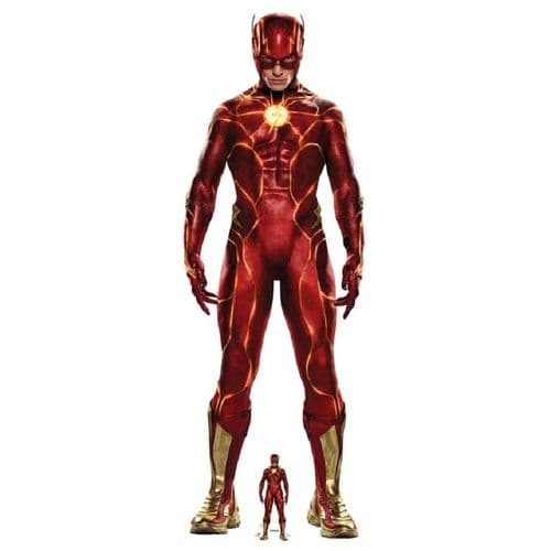 THE FLASH EZRA MILLER ACTION POSE LIFE SIZE CARDBOARD CUT OUT