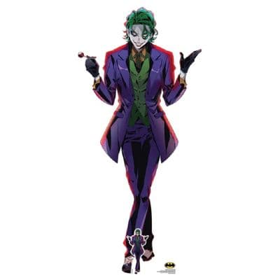 THE JOKER ANIME STYLE LIFE SIZE CARDBOARD CUT OUT