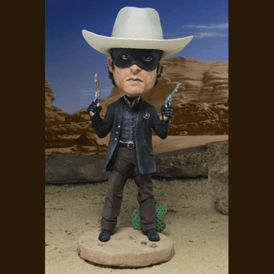THE LONE RANGER - LONE RANGER (ARMIE HAMMER) HEAD KNOCKER FROM NECA