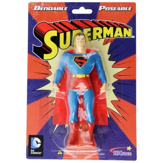 THE NEW FRONTIER SUPERMAN BENDABLE FIGURE FROM NJ CROCE