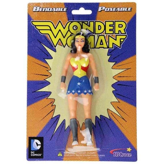 THE NEW FRONTIER WONDER WOMAN BENDABLE FIGURE FROM NJ CROCE