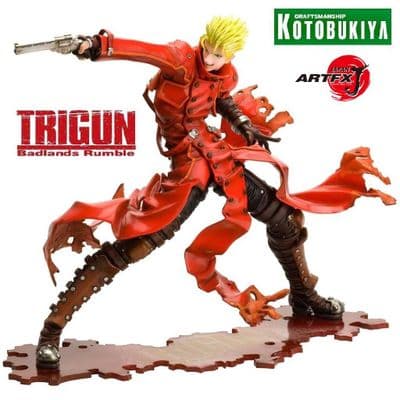 TRIGUN VASH THE STAMPEDE RENEWAL PACKAGE VERSION ARTFX J STATUE FROM KOTOBUKIYA