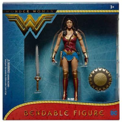 WONDER WOMAN MOVIE BENDABLE FIGURE FROM NJ CROCE