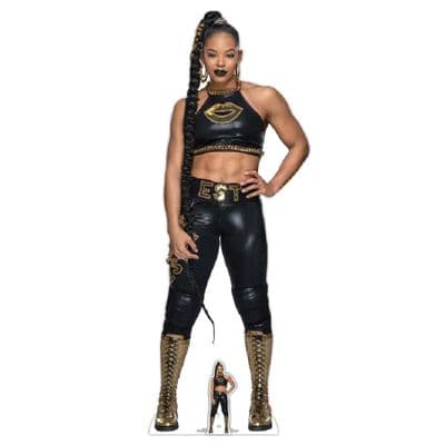 WWE BIANCA BELAIR IN BLACK OUTFIT LIFE SIZE CARDBOARD CUT OUT