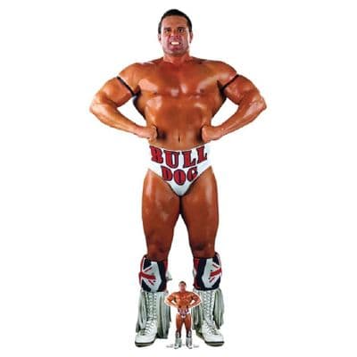 WWE BRITISH BULLDOG LIFE SIZE CARDBOARD CUT OUT