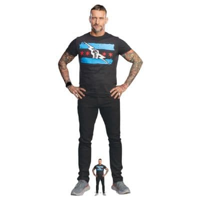 WWE CM PUNK LIFE SIZE CARDBOARD CUT OUT