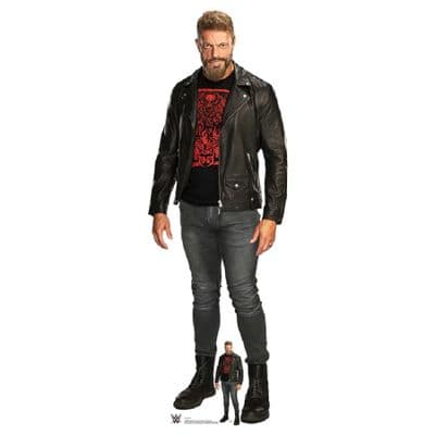 WWE EDGE IN BLACK OUTFIT LIFE SIZE CARDBOARD CUT OUT