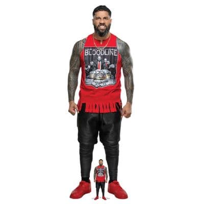 WWE JIMMY USO ALTERNATIVE POSE LIFE SIZE CARDBOARD CUT OUT