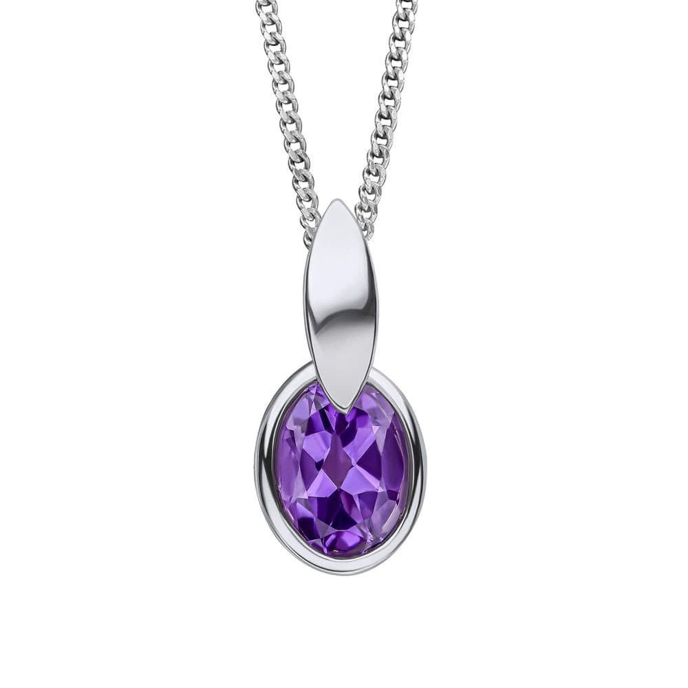 Ad Astra Amethyst Pendant & Chain - Sterling Silver