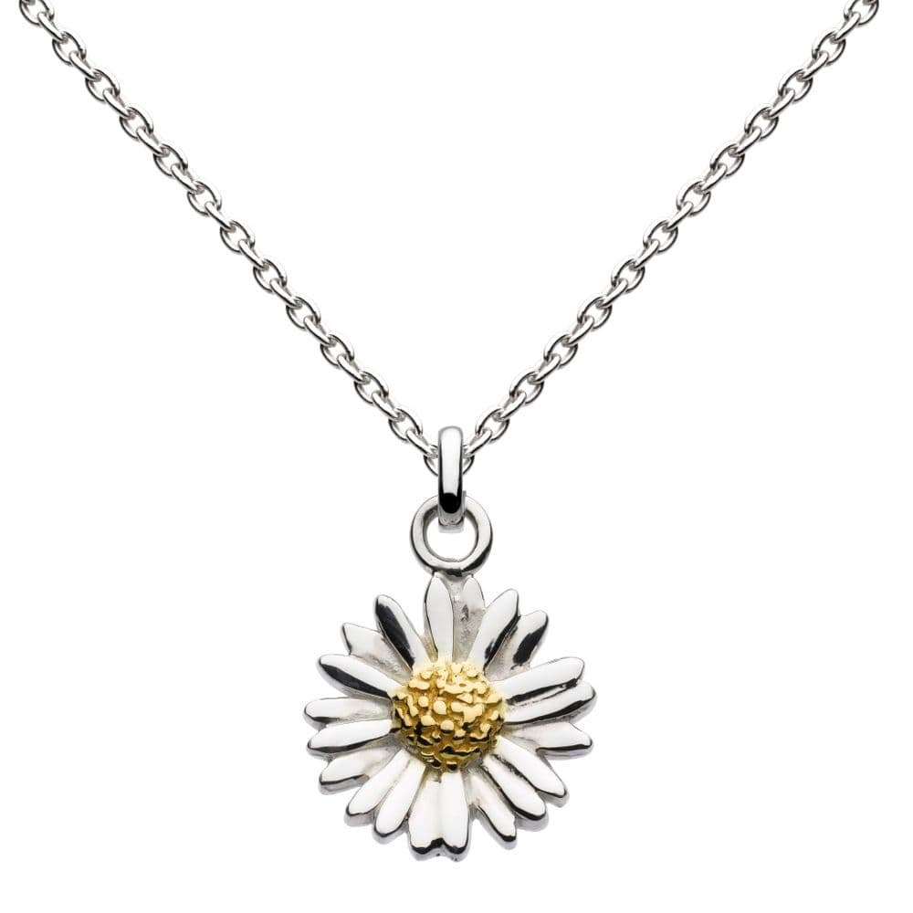 Ad Astra Daisy Pendant & Chain Sterling Silver and Gold Plate