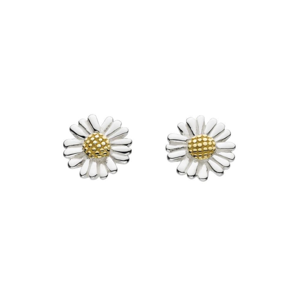 Ad Astra Daisy Stud Earrings Sterling Silver and Gold Plate