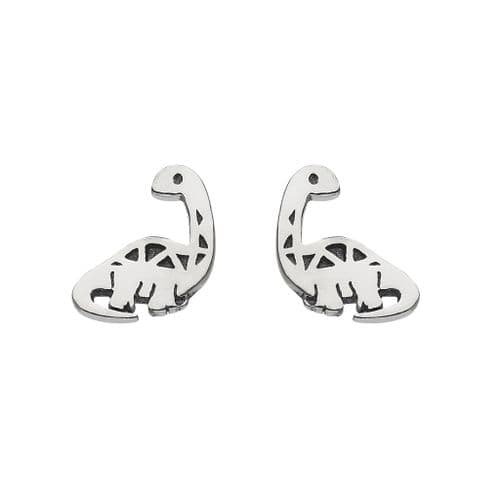 Ad Astra Diplodocus Dinosaur Stud Earrings Sterling Silver